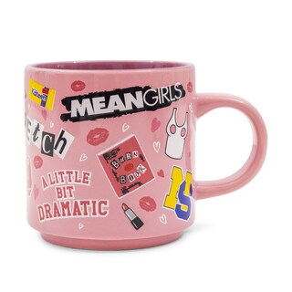 Foto 1 | Foto 1 | Taza De Café Silver Buffalo Mean Girls Icons Cerámica Rosa 390 Ml - Venta Internacional.