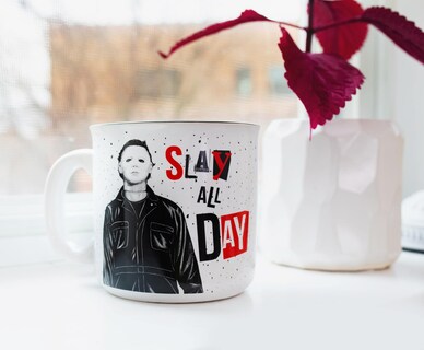 Foto 5 | Foto 5 | Taza De Cerámica Camper Silver Buffalo Halloween Ii Slay 600 Ml - Venta Internacional.