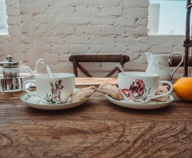 Foto 3 | Foto 3 | Set De Taza De Té Y Platillo De Porcelana Disney La Dama Y El Vagabundo - Venta Internacional.