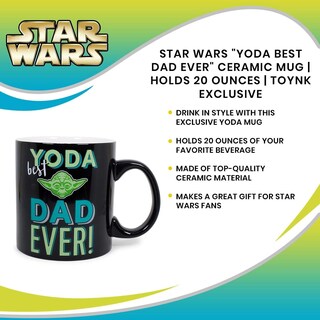 Foto 7 | Foto 7 | Taza De Café Silver Buffalo Exclusive Star Wars Yoda 600 Ml - Venta Internacional.