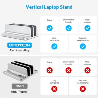 Foto 2 | Foto 2 | Soporte Vertical Para Portátil Omoton Double Dock De Hasta 17 3 Pulgadas - Venta Internacional.