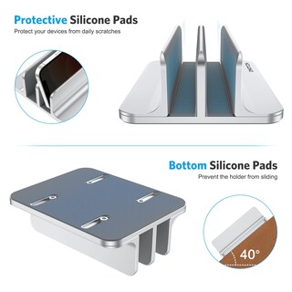 Foto 7 | Foto 7 | Soporte Vertical Para Portátil Omoton Double Dock De Hasta 17 3 Pulgadas - Venta Internacional.
