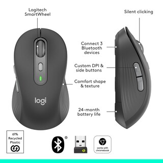 Foto 7 | Foto 7 | Ratón Inalámbrico Logitech M750 Signature Plus  Bluetooth  Silencioso - Venta Internacional.