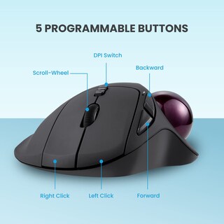 Foto 4 | Foto 4 | Ratón Inalámbrico Trackball Perixx Perimice-717 1.34 - Venta Internacional.