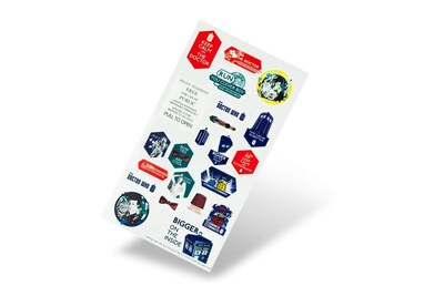 Foto 4 | Foto 4 | Juego De Pegatinas Doctor Who 22 Pegatinas Surtidas 11º Doctor Tardis - Venta Internacional.