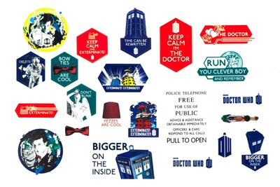 Foto 5 | Foto 5 | Juego De Pegatinas Doctor Who 22 Pegatinas Surtidas 11º Doctor Tardis - Venta Internacional.