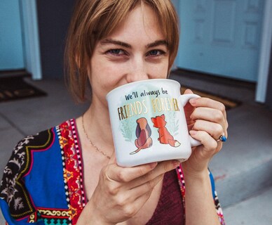 Foto 5 | Foto 5 | Taza Camper De Cerámica Disney Fox And The Hound Friends 600 Ml - Venta Internacional.
