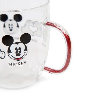 Foto 2 | Foto 2 | Taza De Café Disney Peace Love Mickey Mouse De Vidrio De 400 Ml - Venta Internacional.