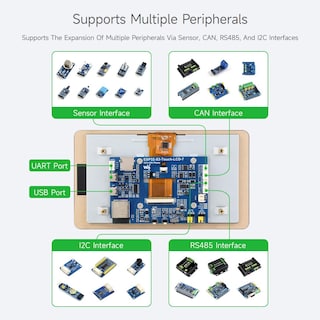 Foto 5 | Foto 5 | Placa De Desarrollo Waveshare Esp32-s3 7'' Touch Wifi Bt - Venta Internacional.