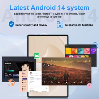 Foto 2 | Foto 2 | Tablet Suaat 10.1'' Android 14 20 Gb Ram 128 Gb Rom 1 Tb Azul - Venta Internacional.