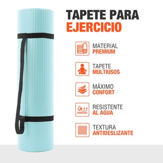 Foto 2 | Foto 2 | Altera Yogabalance Tapete De Yoga Nbr Para Ejercicio Pilates 183 Cm - Azul Palido