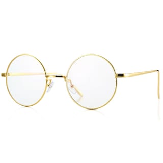 Foto 1 | Foto 1 | Gafas Pro Acme Retro Con Montura Redonda De Metal Y Lente Transparente Color Dorado - Venta Internacional.