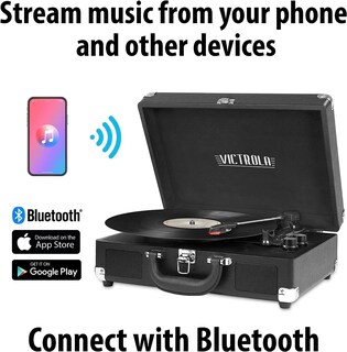 Foto 2 | Foto 2 | Tocadiscos Victrola Vintage Con Bluetooth De 3 Velocidades Color Turquesa - Venta Internacional.