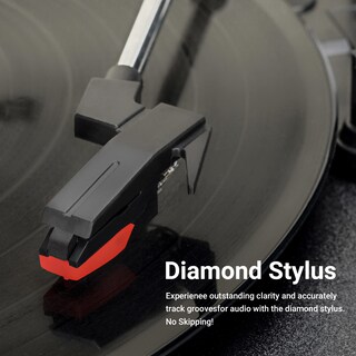 Foto 4 | Foto 4 | Tocadiscos Bluetooth Byronstatics De 3 Velocidades Con Altavoces - Venta Internacional.