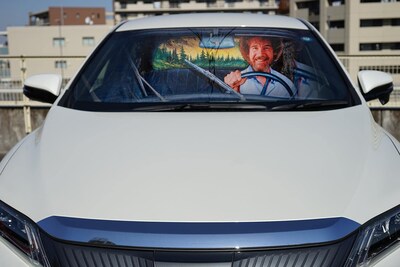 Foto 6 | Foto 6 | Parabrisas Happy Trees De Bob Ross 160 X 80 Cm - Venta Internacional.