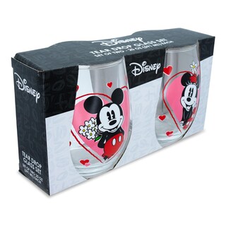 Foto 2 | Foto 2 | Copa De Vino Disney Minnie Y Mickey Mouse De 600 Ml Juego De 2 - Venta Internacional.