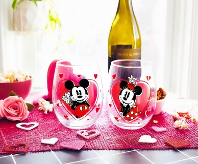 Foto 3 | Foto 3 | Copa De Vino Disney Minnie Y Mickey Mouse De 600 Ml Juego De 2 - Venta Internacional.