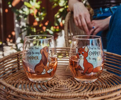 Foto 6 | Foto 6 | Set De Copas De Vino Toynk Disney Fox And The Hound 600 Ml X2 - Venta Internacional.