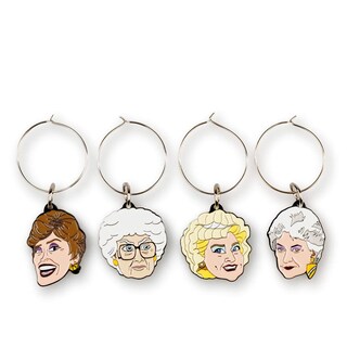 Foto 4 | Foto 4 | Set De Colgantes Para Copa De Vino Golden Girls Just Funky Beverage - Venta Internacional.