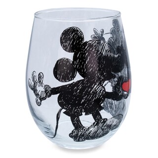 Foto 2 | Foto 2 | Vaso Para Copa De Vino Con Forma De Corazón De Mickey Y Minnie Mouse De Disney - Venta Internacional.