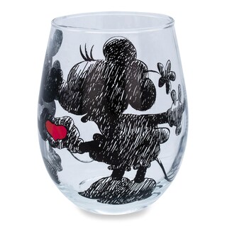 Foto 3 | Foto 3 | Vaso Para Copa De Vino Con Forma De Corazón De Mickey Y Minnie Mouse De Disney - Venta Internacional.