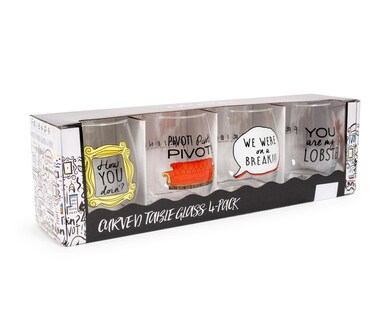 Foto 2 | Foto 2 | Set De Copas De Vino Sin Tallo Friends Tv Show Iconic Quotes X4 - Venta Internacional.