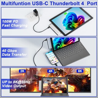Foto 3 | Foto 3 | Estación De Acoplamiento Usb C Adapter Hub Para Surface Pro 11 Suejezt - Venta Internacional.