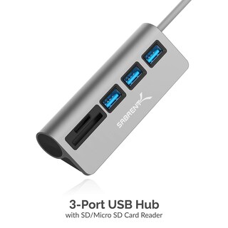 Foto 3 | Foto 3 | Hub Usb-c 3.0 5 En 1 Con Lector De Tarjetas Sd Y 3 Usb 3.0 Sabrent - Venta Internacional.