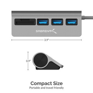 Foto 4 | Foto 4 | Hub Usb-c 3.0 5 En 1 Con Lector De Tarjetas Sd Y 3 Usb 3.0 Sabrent - Venta Internacional.