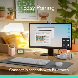 Foto 2 | Foto 2 | Combinación De Teclado Y Ratón Inalámbricos Bluetooth Logitech Mk250 Color Blanco - Venta Internacional.