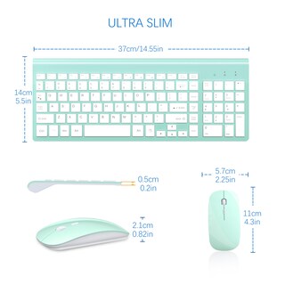 Foto 6 | Foto 6 | Combo De Teclado Y Ratón Inalámbricos Topmate Ultra Slim 2.4g - Venta Internacional.