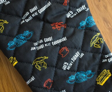Foto 2 | Foto 2 | Iconos Y Citas Del Programa De Televisión Oven Mitt Ukonic Friends Color Negro - Venta Internacional.