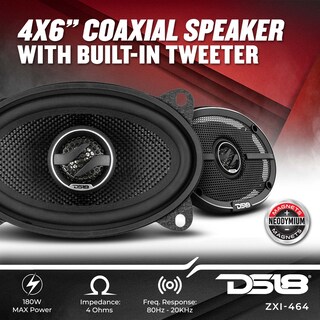 Foto 2 | Foto 2 | Parlantes Para Auto Ds18 Zxi-464 4x6'' 2 Vías 180w 4 Ohm Par - Venta Internacional.