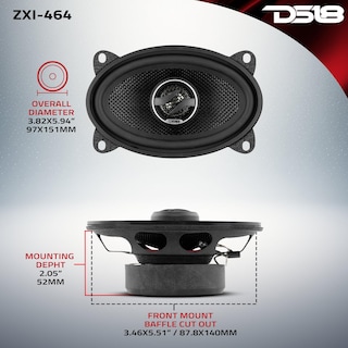 Foto 5 | Foto 5 | Parlantes Para Auto Ds18 Zxi-464 4x6'' 2 Vías 180w 4 Ohm Par - Venta Internacional.