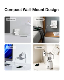 Foto 6 | Foto 6 | Protector Contra Sobretensiones Belkin De 6 Salidas Con 2 Puertos Usb-a De 900 Julios - Venta Internacional.