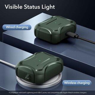 Foto 6 | Foto 6 | Funda Para Airpods Pro 2da Generación Esr Halolock Con Magsafe Green - Venta Internacional.