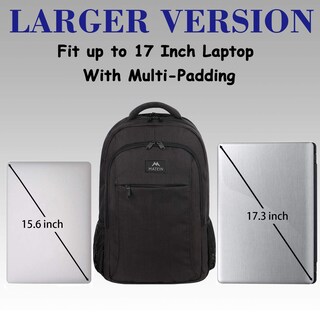 Foto 3 | Foto 3 | Mochila Matein Extra Grande Para Laptop De 17 Pulgadas Para Viaje Con Puerto Usb Negra - Venta Internacional.