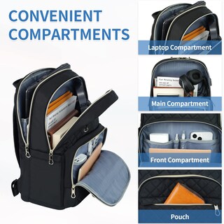 Foto 2 | Foto 2 | Mochila Para Portátil Kroser Con Puerto De Carga Usb De 15.6 Pulgadas Color Negro - Venta Internacional.