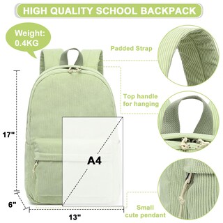 Foto 3 | Foto 3 | Mochila Escolar Btoop De Pana Ligera Para Laptop De 15.6'' - Venta Internacional.