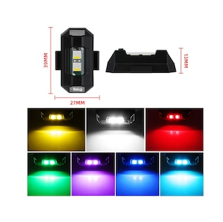 Foto 3 | Foto 3 | ''2pcs Mini Luz Led Estrobo Funciones Fija Moto Auto Bicicleta ''