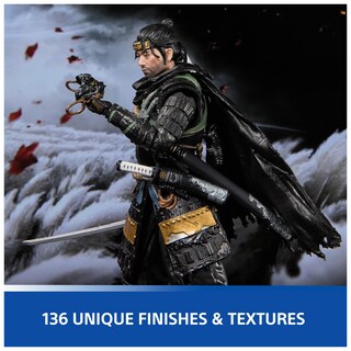 Foto 5 | Foto 5 | Playstation Ghost Of Tsushima Figura De Acción Del Samurái Jin Sakai De 15 Cm 2 Accesorios The Shapes Collection Para Fans