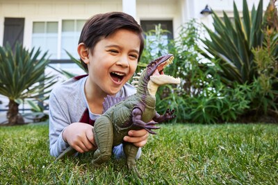 Foto 2 | Foto 2 | Jurassic World Rugido De Batalla Becklespinax Para Niños De 4 Años En Adelante Chaos Theory Acción De Mordida Y Sonidos De Gr