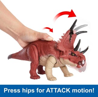 Foto 3 | Foto 3 | Mattel Jurassic World Wild Roar Diabloceratops Dinosaurio De Juguete Con Sonidos +4 Años (mattel Hlp16)