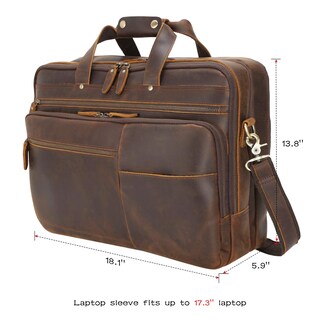 Foto 5 | Foto 5 | Maletín Polare X-large 18 De Piel De Plena Flor Para Hombre - Venta Internacional.