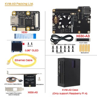Foto 6 | Foto 6 | Kit Kvm Geekworm Kvm-a3 Para Raspberry Pi 4 Con Accesorios - Venta Internacional.