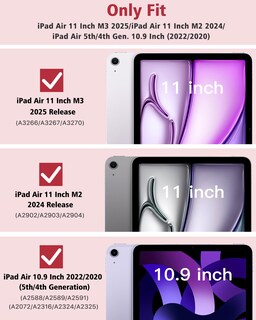 Foto 2 | Foto 2 | Funda Timovo Para Ipad Air 11'' M3/m2 2025/2024 Cubierta Rígida Delgada - Venta Internacional.