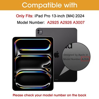 Foto 2 | Foto 2 | Funda Procase Para Ipad Pro 13 2024 Con Soporte Para Lápices - Melonpink - Venta Internacional.