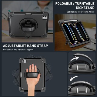 Foto 4 | Foto 4 | Funda Supfives Para Ipad Pro De 11 Pulgadas (5.ª Generación 2024) Con Correas - Venta Internacional.