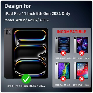 Foto 7 | Foto 7 | Funda Supfives Para Ipad Pro De 11 Pulgadas (5.ª Generación 2024) Con Correas - Venta Internacional.