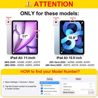 Foto 2 | Foto 2 | Funda Fintie Para Ipad Air M3 (2025) /m2 (2024) Air 5th (2022) /4.ª Generación (2020) - Venta Internacional.